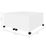 vidaXL Coffee Table White 75x75x38 cm Chipboard | SKU: 806867 | Barcode: 8720286560686