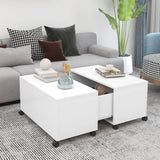 vidaXL Coffee Table White 75x75x38 cm Chipboard | SKU: 806867 | Barcode: 8720286560686