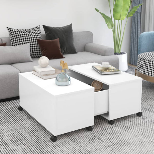 vidaXL Coffee Table White 75x75x38 cm Chipboard | SKU: 806867 | Barcode: 8720286560686