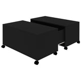 vidaXL Coffee Table Black 75x75x38 cm Chipboard | SKU: 806868 | Barcode: 8720286560693