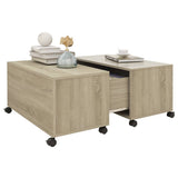 vidaXL Coffee Table Sonoma Oak 75x75x38 cm Chipboard | SKU: 806870 | Barcode: 8720286560716