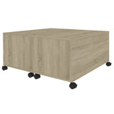 vidaXL Coffee Table Sonoma Oak 75x75x38 cm Chipboard | SKU: 806870 | Barcode: 8720286560716