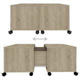 vidaXL Coffee Table Sonoma Oak 75x75x38 cm Chipboard | SKU: 806870 | Barcode: 8720286560716