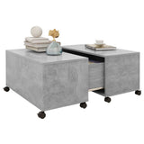 vidaXL Coffee Table Concrete Grey 75x75x38 cm Chipboard | SKU: 806871 | Barcode: 8720286560723