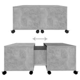 vidaXL Coffee Table Concrete Grey 75x75x38 cm Chipboard | SKU: 806871 | Barcode: 8720286560723