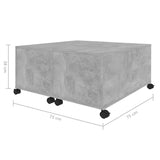 vidaXL Coffee Table Concrete Grey 75x75x38 cm Chipboard | SKU: 806871 | Barcode: 8720286560723