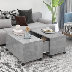 vidaXL Coffee Table Concrete Grey 75x75x38 cm Chipboard | SKU: 806871 | Barcode: 8720286560723