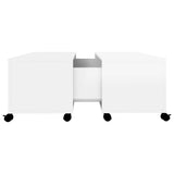 vidaXL Coffee Table High Gloss White 75x75x38 cm Chipboard | SKU: 806873 | Barcode: 8720286560747