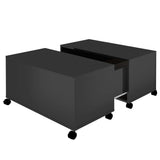 vidaXL Coffee Table High Gloss Black 75x75x38 cm Chipboard | SKU: 806874 | Barcode: 8720286560754