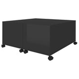 vidaXL Coffee Table High Gloss Black 75x75x38 cm Chipboard | SKU: 806874 | Barcode: 8720286560754