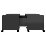 vidaXL Coffee Table High Gloss Black 75x75x38 cm Chipboard | SKU: 806874 | Barcode: 8720286560754