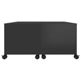 vidaXL Coffee Table High Gloss Black 75x75x38 cm Chipboard | SKU: 806874 | Barcode: 8720286560754