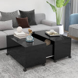 vidaXL Coffee Table High Gloss Black 75x75x38 cm Chipboard | SKU: 806874 | Barcode: 8720286560754