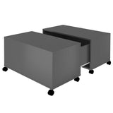 vidaXL Coffee Table High Gloss Grey 75x75x38 cm Chipboard | SKU: 806875 | Barcode: 8720286560761