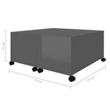 vidaXL Coffee Table High Gloss Grey 75x75x38 cm Chipboard | SKU: 806875 | Barcode: 8720286560761