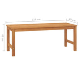 vidaXL Garden Bench 114 cm Solid Teak Wood | SKU: 316626 | Barcode: 8720286597378
