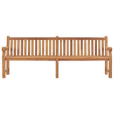 vidaXL Garden Bench 228 cm Solid Teak Wood | SKU: 316640 | Barcode: 8720286597514