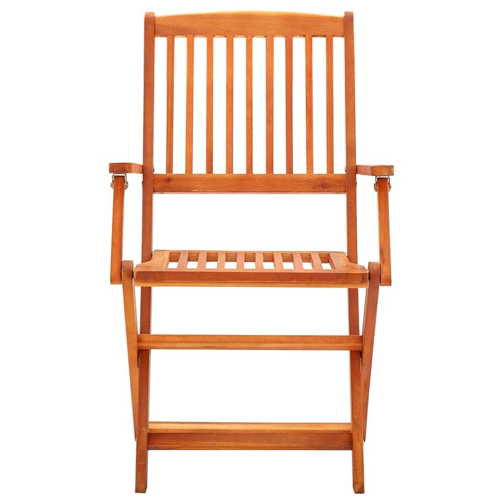 vidaXL Folding Garden Chairs 6 pcs Solid Eucalyptus Wood | SKU: 3087147 | Barcode: 8720286703199