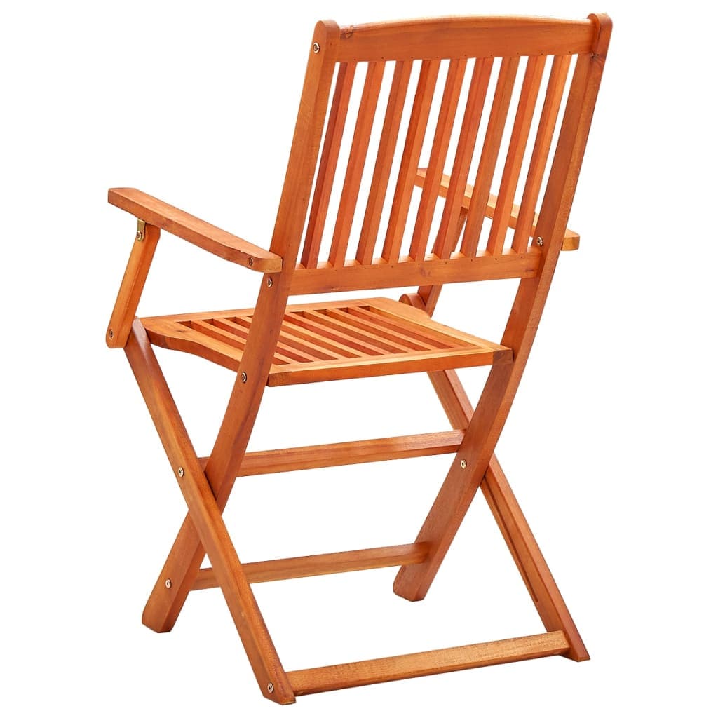 vidaXL Folding Garden Chairs 6 pcs Solid Eucalyptus Wood | SKU: 3087147 | Barcode: 8720286703199