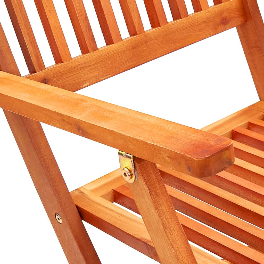 vidaXL Folding Garden Chairs 6 pcs Solid Eucalyptus Wood | SKU: 3087147 | Barcode: 8720286703199