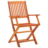 vidaXL Folding Garden Chairs 8 pcs Solid Eucalyptus Wood | SKU: 3087148 | Barcode: 8720286703205