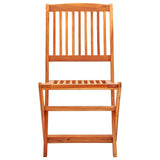 vidaXL Folding Garden Chairs 8 pcs Solid Eucalyptus Wood | SKU: 3087150 | Barcode: 8720286703229