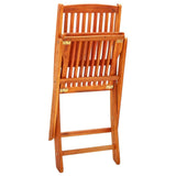 vidaXL Folding Garden Chairs 8 pcs Solid Eucalyptus Wood | SKU: 3087150 | Barcode: 8720286703229