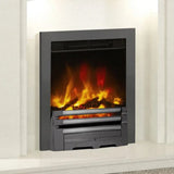 FLARE Beam Axton 16" Inset Electric Fire With Black Nickel Finish And Black Nickel Fret