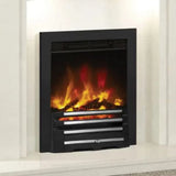 FLARE Beam Axton 16" Inset Electric Fire With Matt Black Finish And Black / Chrome Fret