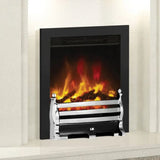 FLARE Beam Maisie 16" Inset Electric Fire With Matt Black Finish And Chrome / Black Fret