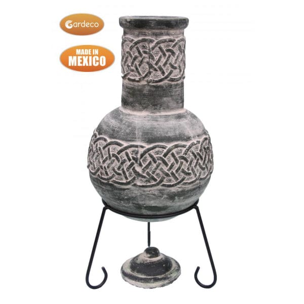 Gardeco Edyth Mexican Chiminea In A Celtic Theme | SKU: C20E.03 | Barcode: 5031599048581