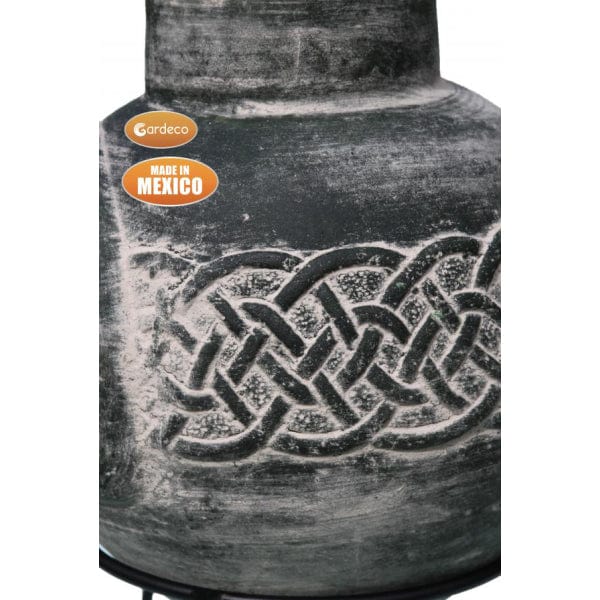 Gardeco Edyth Mexican Chiminea In A Celtic Theme | SKU: C20E.03 | Barcode: 5031599048581