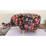 Gardeco Balarama The Colourful Flower Elephant Footstool | SKU: FS-ELE-FLO | Barcode: 5031599049861