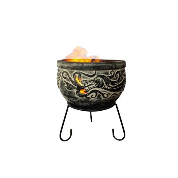 Gardeco Wynd The Dragon Celtic Firepit In Charcoal Grey | SKU: WYND.55 | Barcode: 5031599048574