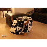 Gardeco Lulu The Black & White Cow Footstool | Product code: FS-COW-S | Barcode: 5031599047188
