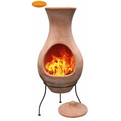 Gardeco Large Air Chiminea In Natural Terracotta | SKU: C4A.00-LARGE | Barcode: 5031599033969