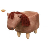 Gardeco Henry The Horse Chestnut Velvet Footstool | SKU: FS-HORSE | Barcode: 5031599048765