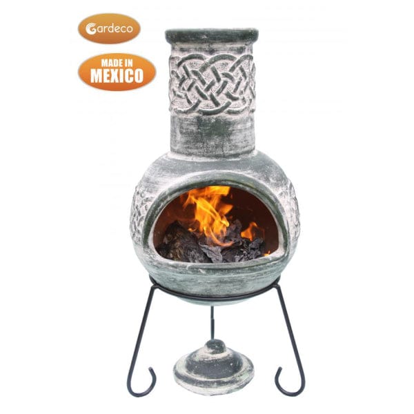 Gardeco Edyth Mexican Chiminea In A Celtic Theme | SKU: C20E.03 | Barcode: 5031599048581