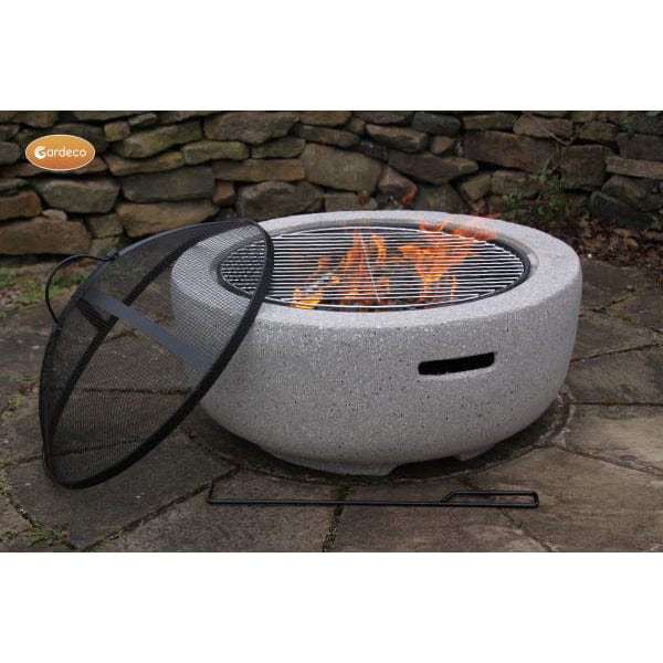 Gardeco Marbella MGO Round Garden Firepit | SKU: Marbella | Barcode: 5031599047386
