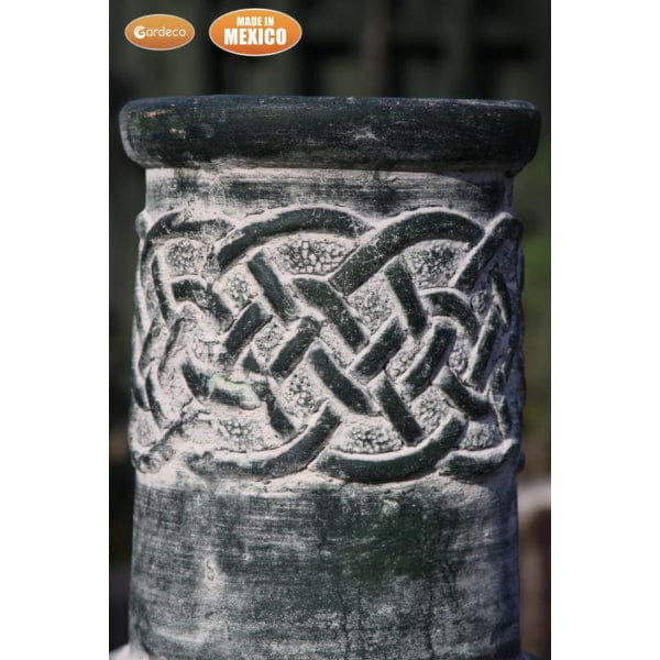 Gardeco Edyth Mexican Chiminea In A Celtic Theme | SKU: C20E.03 | Barcode: 5031599048581