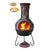 Gardeco Azteca Extra Large Mexican Chimenea In Green And Red | SKU: C8AZ.03 | Barcode: 5031599049762