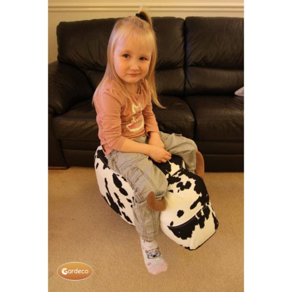 Gardeco Lulu The Black & White Cow Footstool | Product code: FS-COW-S | Barcode: 5031599047188