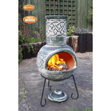 Gardeco Edyth Mexican Chiminea In A Celtic Theme | SKU: C20E.03 | Barcode: 5031599048581