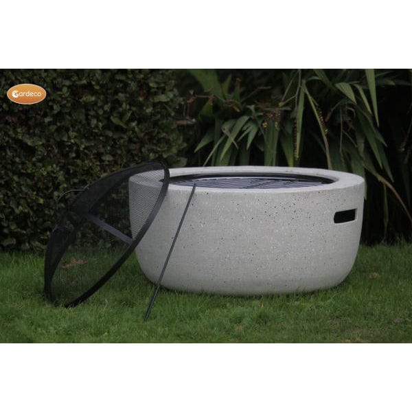 Gardeco Marbella MGO Round Garden Firepit | SKU: Marbella | Barcode: 5031599047386