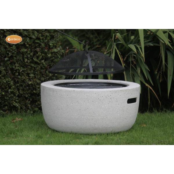 Gardeco Marbella MGO Round Garden Firepit | SKU: Marbella | Barcode: 5031599047386