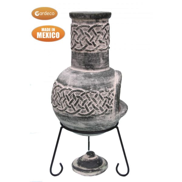 Gardeco Edyth Mexican Chiminea In A Celtic Theme | SKU: C20E.03 | Barcode: 5031599048581