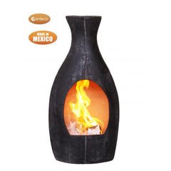Fired Up Gardeco Large Botella Mexican Chimenea In Charcoal Grey | SKU: BOTELLA-LAR | Barcode: 5031599048680
