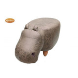 Gardeco Hubert The Hippo Dark Verdigris Leatherette Footstool | SKU: FS-HIPPO | Barcode: 5031599048741