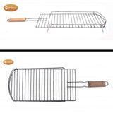 Gardeco Extra Large Stainless Steel Removable BBQ Grill With Balcony, 24cm wide x 71cm long | SKU: GRILL2-SS | Barcode: 5031599048161