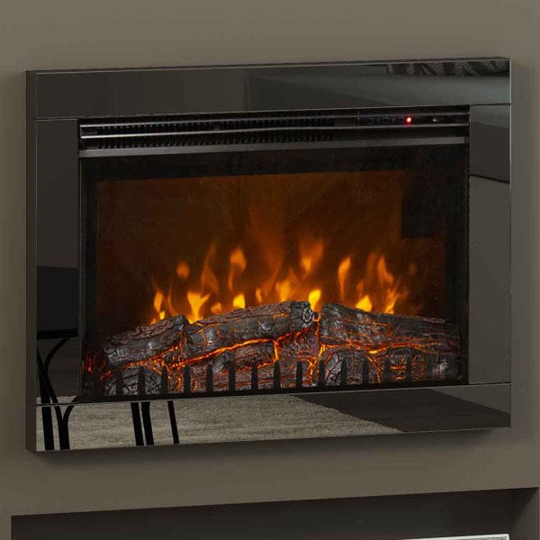 FLARE Adali 26″ Wall Mounted Inset Electric Fire In Black Nickel Finish